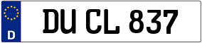 Trailer License Plate